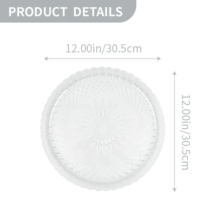 Plastic Flower Transparent Plate suppliers